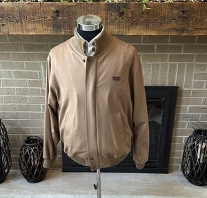 Paul & Shark Loro Piana Hombre S Pequeña Marrón Lana Cachemira Bomber Chaqueta Usada en Excelente Condición - Imagen 1 de 9