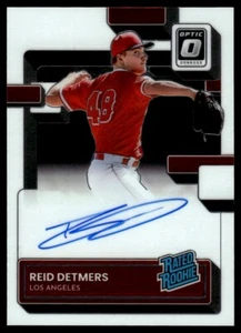 2022 Donruss Optic Rated Rookie Signatures Reid Detmers Auto Los Angeles Angels - Picture 1 of 2