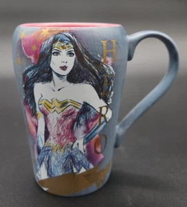 Taza Mujer Maravilla Mujer Maravilla Lucha como un Héroe Taza DC Comics EXCELENTE - Imagen 1 de 8