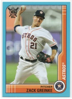 Zack Greinke 2021 Topps Big League Blue #150  Houston Astros - Image 1 of 2
