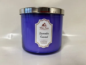 Bath and Body Works 3-Docht-Duftkerze White Barn "Lavender Coconut" - Bild 1 von 2