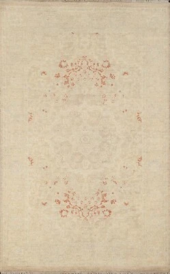 Tapete de área oriental corante vegetal floral Peshawar-Chobi tapete feito à mão 3'x5' - Imagem 1 de 4