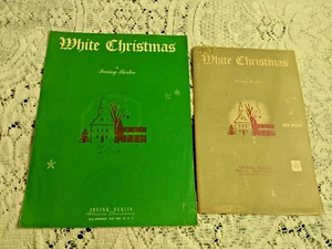 2-WHITE CHRISTMAS SHEET MUSIC-ORCHESTRA FOX TROT & PIANO-1949 - Picture 1 of 4
