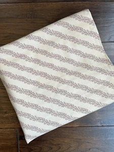 MODA Farmer’s Market By Brannock & Patek - 4 Yards - Plum / Cream Stripe Fabric - Picture 1 of 5