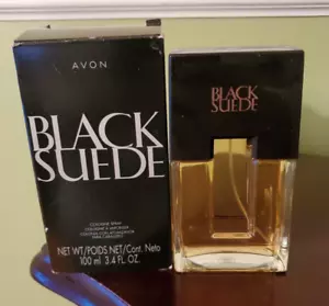 AVON Black Suede Cologne EDT Spray for Men New 3.4 oz In Box - Picture 1 of 3