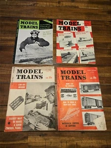 All 1950s Vintage Mixed Lot Of 4 Model Trains Magazine -  '52 '56 '57 - Picture 1 of 12