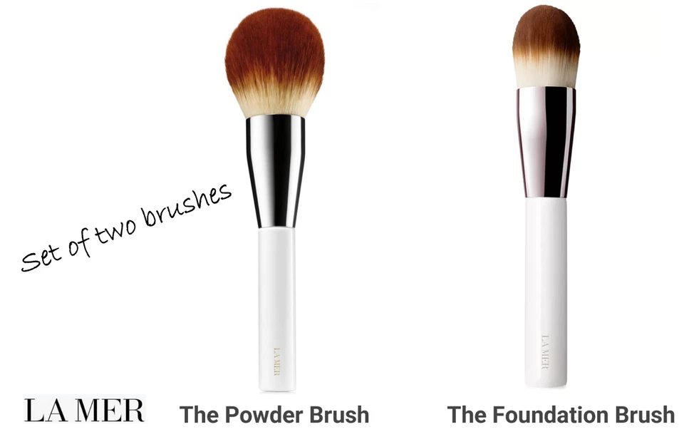 Juego de 2 pinceles, polvo y base La Mer Foto 1 de 4
