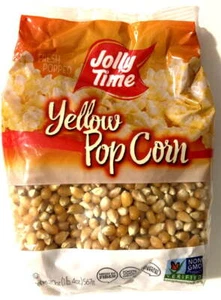 Popcorn GMO Free Yellow 20 oz 2 Pack Snack Jolly Time Whole Grain Gluten Free - Picture 1 of 3