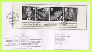 G.B. 2021 Prince Phillip m/s Royal Mail First Day Cover, Windsor - Imagen 1 de 1
