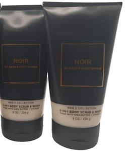 Bath & Body Works Noir Herren 2-IN-1 Körperpeeling/-wäsche 2-teiliges Set NEU - Bild 1 von 1
