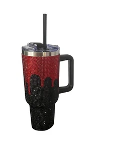 Halloween Blut Tropf Strass Becher 40 Oz BRANDNEU SPIRIT HALLOWEEN - Bild 1 von 1