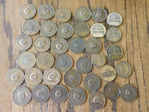 AA Alcoholics Anonymous Recovery Sobriety Bronze Coins Tokens - Picture 1 of 10