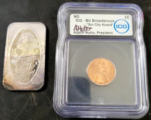 Vintage 1974 Madison Mint Mother's Day 1oz Silver Art Bar & icg sin city hutto - Picture 1 of 2