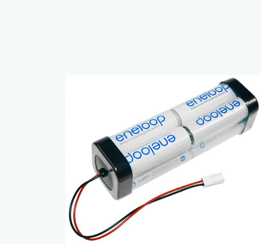 9.6V Eneloop Transmitter Battery p f Seal Futaba F Series F-14 to FC-18 with Molex St   - Image 1 of 1