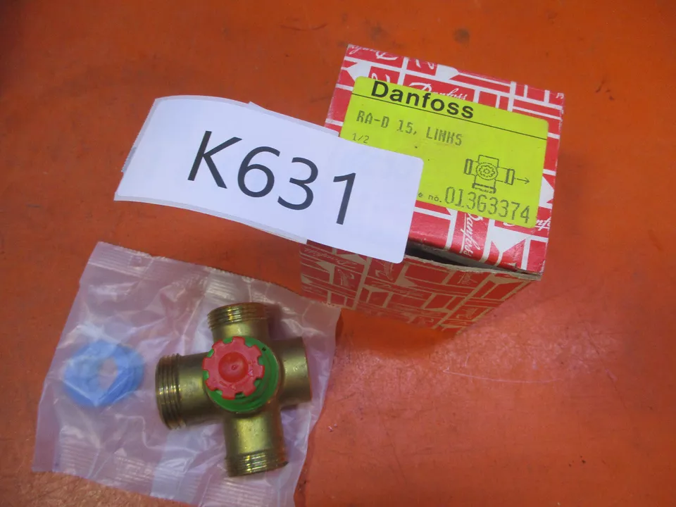 013G3374 DANFOSS RA-D 15 li  Dreiwegethermostatventilunterteil  Thermostatventil - Bild 1 von 1