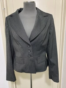 Women’s Wallis Black/ Dark Grey Mix Polyester blazer size 12 BNOT EXC - Picture 1 of 10