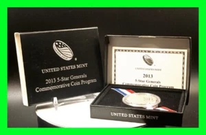2013 5-STAR GENERALS COMMEMORATIVE CLAD HALF DOLLAR - PROOF - Picture 1 of 9