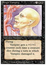 Sengir Vampire ~ Heavily Played 3rd Edition Revised MTG Magic UltimateMTG Black