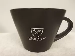 Soporte para taza de café de cerámica negra y azul de la Universidad de Emory en mango - Imagen 1 de 6