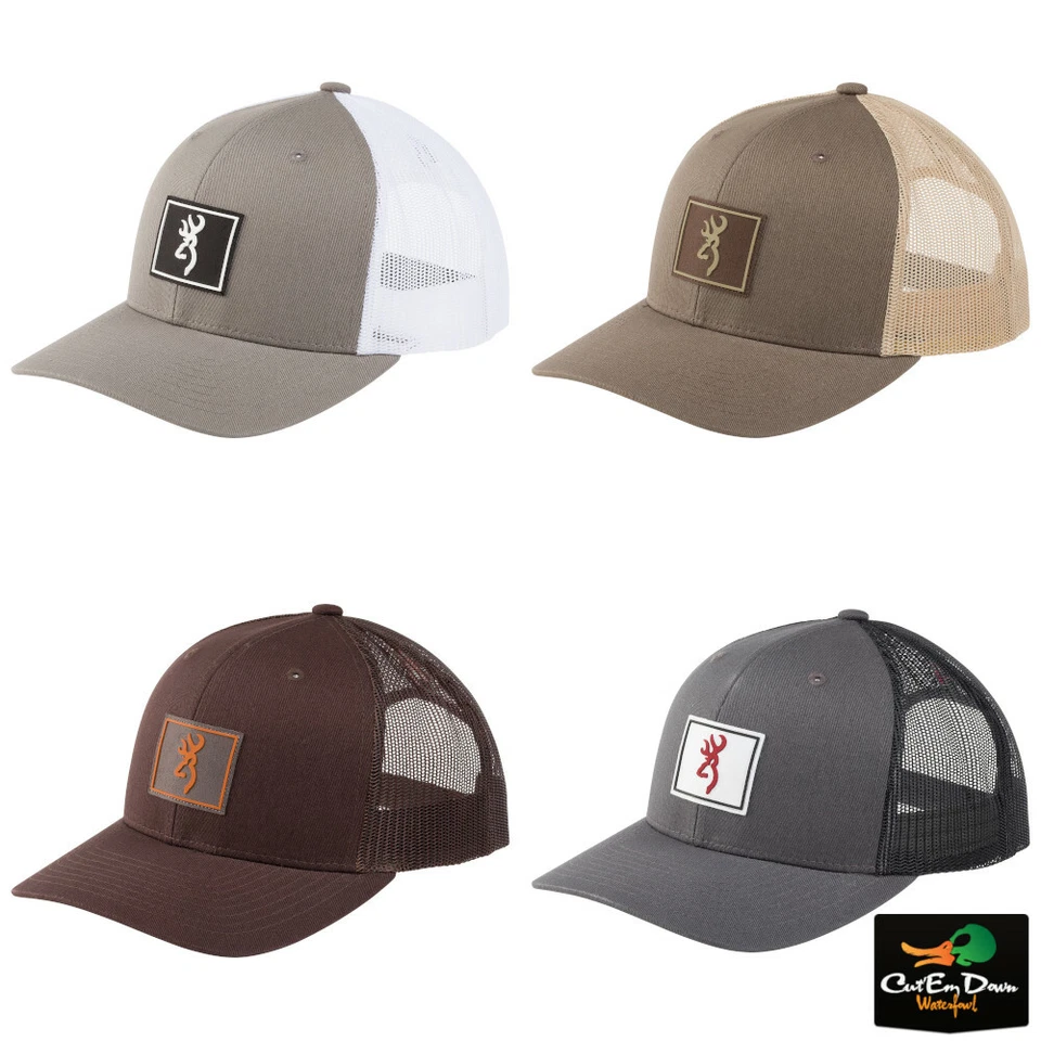 NEW BROWNING BORDER BUCKMARK PATCH LOGO MESH BACK CAP SNAP BACK HAT - Image 1 of 1