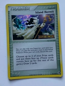 Island Hermit 76/101 Holo STAMED P EX Dragon Frontiers Pokemon Card - Picture 1 of 2