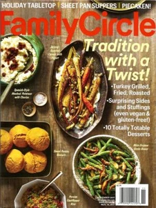 FAMILY CIRCLE Magazine, November 2017, Holiday Recipes Thanksgiving Christmas - Picture 1 of 2