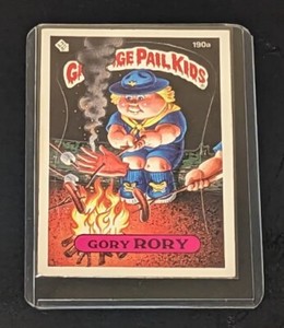 1986 Garbage Pail Kids Gory Rory #190a - Series 5