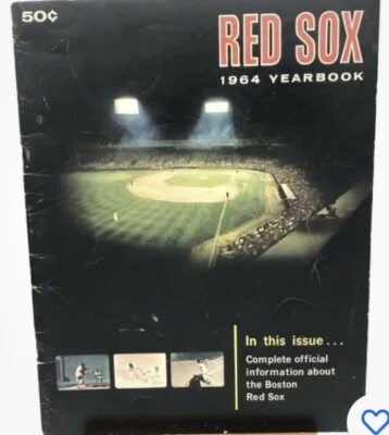 1964 Boston Red Sox Yearbook  1st Edition Tony  CONIGLIARO  CARL YASTRZEMSKI Ex - Image 1 of 4