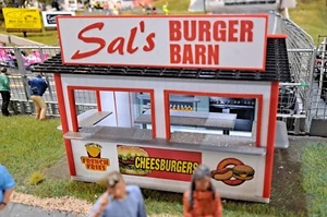 1/32 Scale Concession Building - Sal's Burger Barn - Scalextric Carrera SCX - Picture 1 of 16