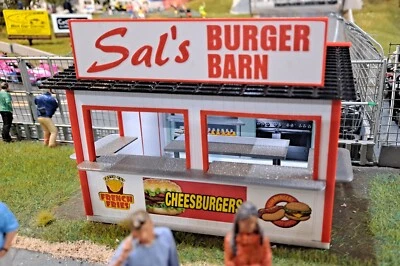 1/32 Scale Concession Building - Sal's Burger Barn - Scalextric Carrera SCX - Image 1 of 4
