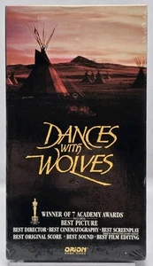 NEW Dances with Wolves VHS 1991 Kevin Costner Drama Film Sealed Orion Watermarks - Picture 1 of 12