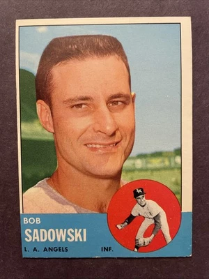 1963 Topps #568 Bob Sadowski Los Angeles Angels High Number - Image 1 of 2