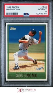 1997 TOPPS #440 HIDEO NOMO DODGERS PSA 10 - Picture 1 of 3