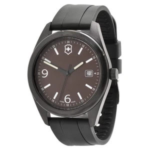 Victorinox Swiss Army Reloj Hombre Guarnición Esfera Marrón Correa Negra Fecha 26077.CB - Imagen 1 de 3
