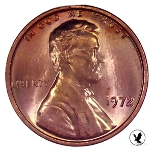 1972 DDO Lincoln Cent FS-1972-103 NUMIS  Exact Coin, High Mint State AND RED - Picture 1 of 11
