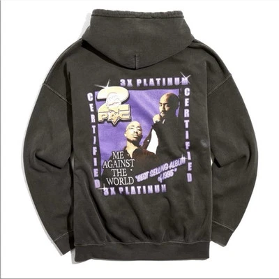 Sudadera con Capucha Urban Outfitters Tupac Me Against The World Unisex Pequeña Nueva con Etiquetas Foto 1 de 4