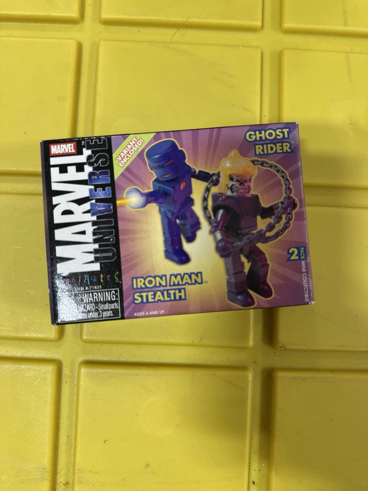 Minimates Marvel Pack de 2 Iron Man y Stealth Ghost Rider en Caja H21 Foto 1 de 2