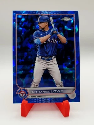 2022 Topps Chrome SAPPHIRE Nathaniel Lowe #551 Texas Rangers - Image 1 of 2