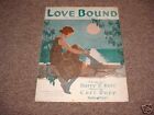 Love Bound by Carl Rupp sheet music 1926