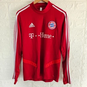 ADIDAS MEN BAYERN MUNICH TRAINING LONG SLEEVE SOCCER JERSEY - Picture 1 of 6