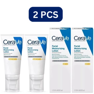 2x Cerave 52ml Facial Moisturising Lotion AM SPF30 Normal To Dry Skin - Picture 1 of 7