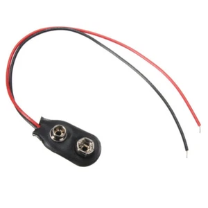 Quality 9V 9Volt Battery Snap On Clip Connector I Type Holder 6.5/10/15CM Lead - Picture 1 of 3