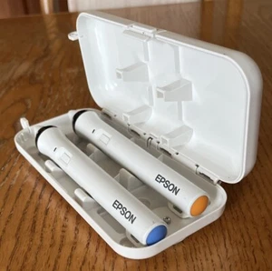 Epson Easy Interactive ELPPN04 blau & orange Stift-Set mit Etui, getestet - Bild 1 von 11