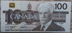 1988  Canadian One hundred Dollar Banknote - Picture 1 of 3