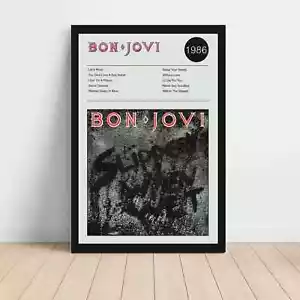Bon Jovi – Slippery When Wet Fine Art Album Poster - Foto 1 di 3