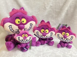 3 Size New Disney Alice in Wonderland Cheshire Cat Plush Toys Dolls 4"/7"/12" - Picture 1 of 7