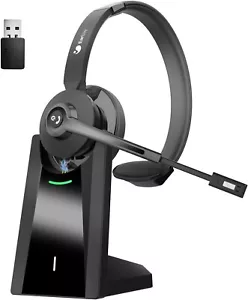 Earbay Cuffie Wireless, Cuffie con Microfono, Mute e Dock di Ricarica, Singole - Foto 1 di 6