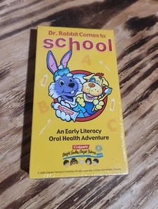 Dr. Rabbit Comes To School VHs Tape 2003 Colgate Early Literacy Oral Health NEW! - Picture 1 of 5