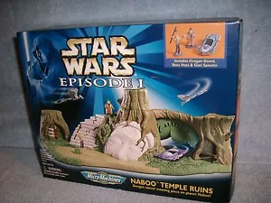 Naboo Temple Ruins Boss Nass Gungan Gian Speeder STAR WARS Micro Machines Galoob - Picture 1 of 2