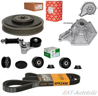 CONTI 6PK2498+Keilrippenriemensatz+WP+R.Schei f. Audi A4 A5 A6 Q5 VW PHA 3.0TDI - Bild 1 von 3